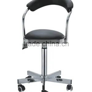 Metal Stool With Gas Lift and Wheels thumbnail-1
