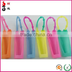 Colorful Silicone Plain Mini Size Lip Gloss Bottle Case thumbnail-1