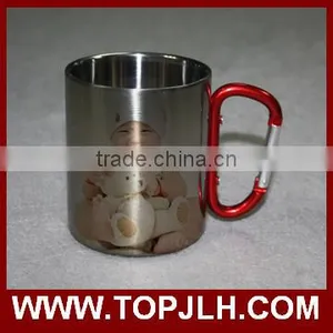 Cheap Promotional Sports Carabiner Stainless Steel Mug for Sublimation thumbnail-6
