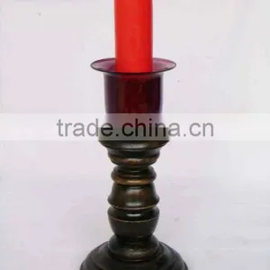 Wooden Candle Stands,Mango Wood Candle Holders,Designer Wooden Candle Stand,Home Decorative Wooden Candle Holders,Hurricane thumbnail-1
