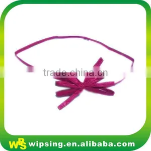 Natural Raffia Bow Tie With Elastic Loop Raffia Pre-tied Bow thumbnail-5