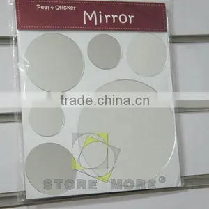 Round Circle Adhesive Decor Wall Mirror Sticker thumbnail-1