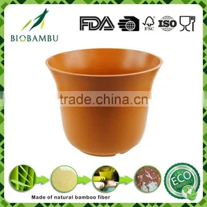 2016 New Design Home and Garden Decoration Bamboo Fiber Flower Pot, Garden Planter thumbnail-1