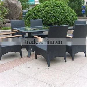 Rattan Outdoor/living Room Furniture PE Rattan Dining Sets for 6 Persons thumbnail-2