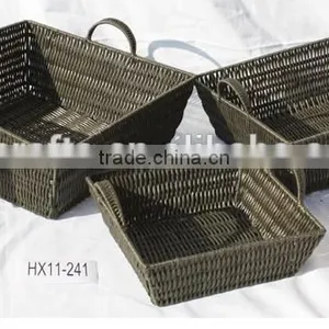 Cheap Wholesale Palstic Storage Basket for Living Room Bedroom thumbnail-1