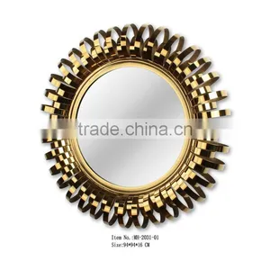Stainless Steel Framed Decorative Wall Mirror thumbnail-1