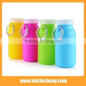 Silicone Outdoor Sports Bottle Silicone Foldable Water Bottle thumbnail-1