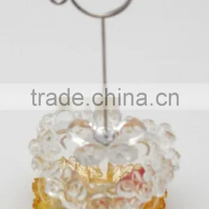 New Design Acrylic LED Lighting Heart Gift Box Card Holders for Desk Decor thumbnail-5