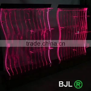 S Shape Lighting Decorative Acrylic Led Water Bubble Showroom Display Shelf thumbnail-3