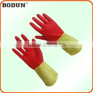 A3013 Two-color Rubber House Cleaning Glove thumbnail-1