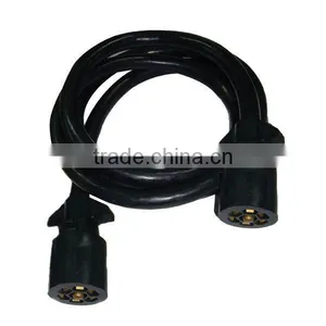 7 Way Trailer Cords With Female and Male Socket thumbnail-1