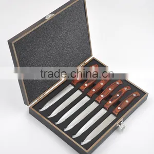 High Quality Wooden Handle Steak Knife Set thumbnail-2