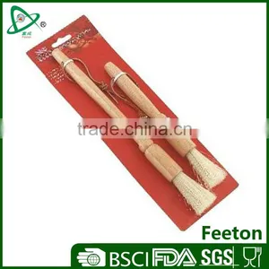 2pcs Bbq Brushes Set With Wooden Handle thumbnail-1