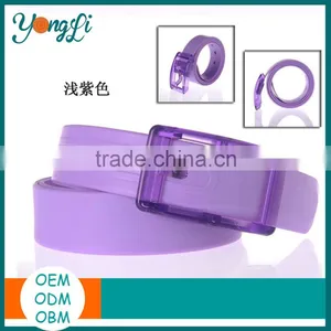 Wholesale Silicone Unisex Fashion Rubber Silicone Belts thumbnail-1