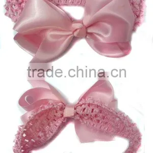 Fashion Baby Crochet Headband With Bow thumbnail-1