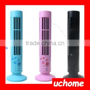 UCHOME Creative USB Mini Tower Fan Desk Fan Without Leaves For Home And Office Use thumbnail-1