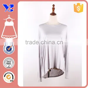 Guangzhou Factory Sell Boat Neckline Cropped Hem Basic 140G Cotton T-shirt thumbnail-1