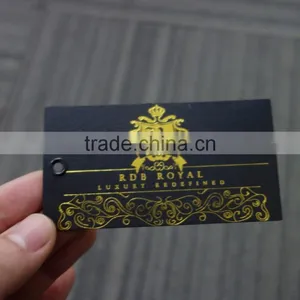 2016 Factory Directly Hot Sales Custom Gold Stamping Hangtags With High Quality thumbnail-4