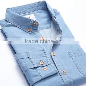 Cowboy Shirt Denim Shirt Men thumbnail-1