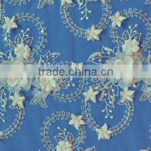 Hot Selling 3d African Stretch Lace Dress Fabric thumbnail-3