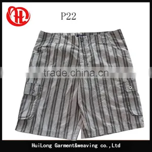 Cheap Cargo Short Pants Stocklots Men's Washed Shorts Printed Plaid thumbnail-5