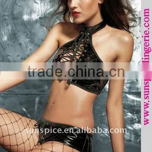 Sexy Vinyl Underwear Leather Lingerie thumbnail-1