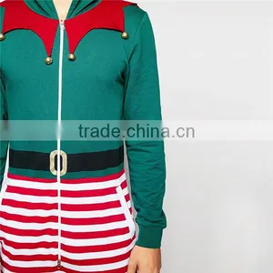 PA0009A Loungewear Christmas Elf Onesie With Bells thumbnail-3