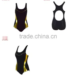 Wholesale Swimwear One Piece Cut Out Monokini Sports Swimsuit Slimming Bodysuit thumbnail-5