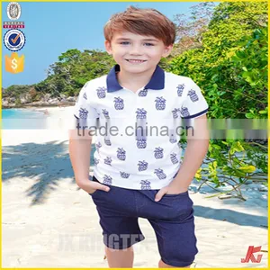 Top Quality Children Boy Print Polo Tshirts Wholesale Bulk Buy Clothing thumbnail-1