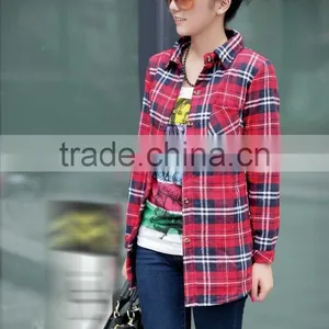 Newest Winter Autumn Cotton Plaid Shirt Men's Dress Shirt Flannel Shirt Wholesale Bulk thumbnail-1