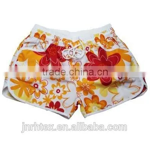 100 Cotton Custom Printed Women Beach Shorts thumbnail-5