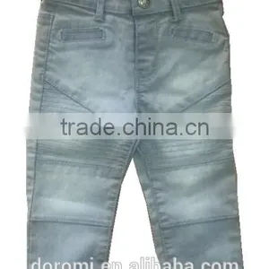 Gray Child Washed Denim Pants thumbnail-1