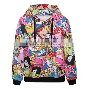 100% Polyester Cheap Wholesale 3D Sublimation Graphic Pullover Oversized Hoodie thumbnail-3