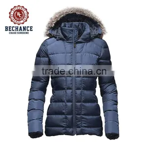 Women Down & Feather Winter Jacket With Fur thumbnail-5