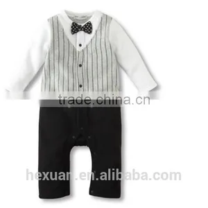 Organic Cotton Long Sleeves Baby Clothes Romper Boy thumbnail-3