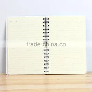 A5 Cheap Student Notebook Customizable Spiral Planner Hollow Card Paper Cover Organizer Printing thumbnail-3