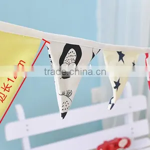 Hot Selling High Quality Fabric Home Decoration Bunting Flag/pennant thumbnail-6