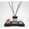80ml Decorative Square Glass Room Fragrance Reed Oil Diffuser in Wooden Tray TS-RD01 thumbnail-1