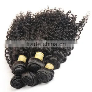 Unprocessed Virign Indian Human Hair Weaves Curly Wholesale Kinky Curly Indian Hair Extensions thumbnail-5