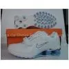 New Nike Shox Trainers Wholesale for Women White Blue thumbnail-1