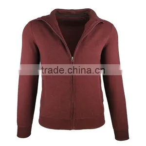 201503005044 Men's Purplish Red 100% Cotton Jacket With Knit Jacket Cuffs thumbnail-5