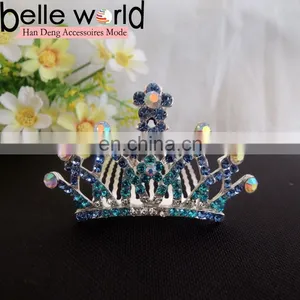 New Style Bridal Rhinestone Tiara Wedding Hair Comb Clip thumbnail-1