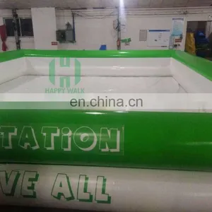 Green and White 10mL*8mW*1.2mH 0.6mm Pvc Inflatable Swiming Pool Adult Size Inflatable Pool thumbnail-3