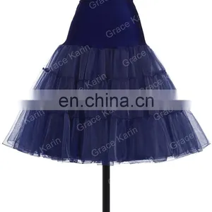 Grace Karin Navy Blue Tutu Petticoat Underskirt Crinoline Skirt For Wedding Vintage Dress CL008922-8 thumbnail-2