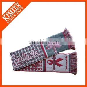 New 100% Acrylic Woven Promotional Scarf Fans thumbnail-3