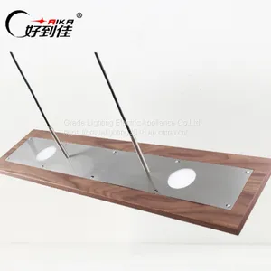Modern Wood Pendant Lamps Rectangle Droplight for Indoor thumbnail-3