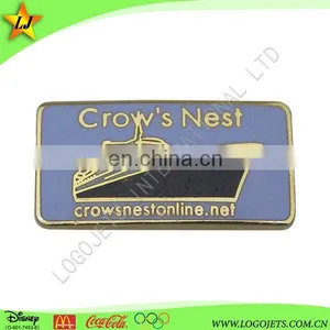The Best and Cheapest Zinc Alloy Metal Type Die Struck Lapel Pin thumbnail-1