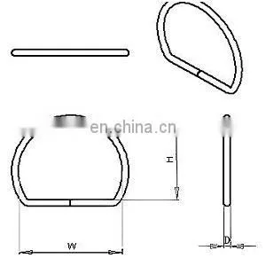 #304 Stainless Steel D Ring Saddle Fitting for Horse Strap thumbnail-3