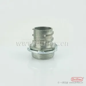 Driflex 1/2 In. Screw-In Coupling Flexible Metallic Conduit Fittings thumbnail-1
