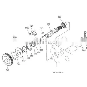 Diesel Engine Parts V2003 16415-5115-0 Gear Injection Pump thumbnail-1